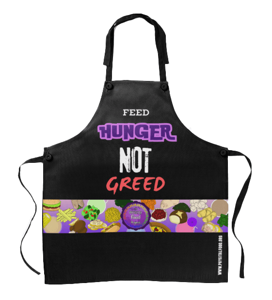 Feed Hunger NOT Greed Apron